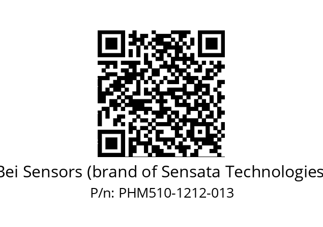  PHM5_10//PSSG//12B12D4//S6R//--49-- Bei Sensors (brand of Sensata Technologies) PHM510-1212-013