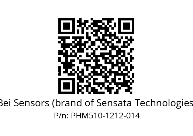  PHM5_10//5S6G//12B12//S3A010// Bei Sensors (brand of Sensata Technologies) PHM510-1212-014