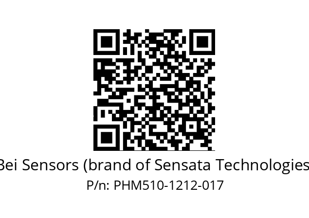  PHM5_10//PSSG//12B12D5//S8R// Bei Sensors (brand of Sensata Technologies) PHM510-1212-017