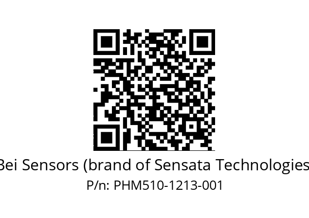  PHM5_10//PSSG//12B13D5//T6R// Bei Sensors (brand of Sensata Technologies) PHM510-1213-001