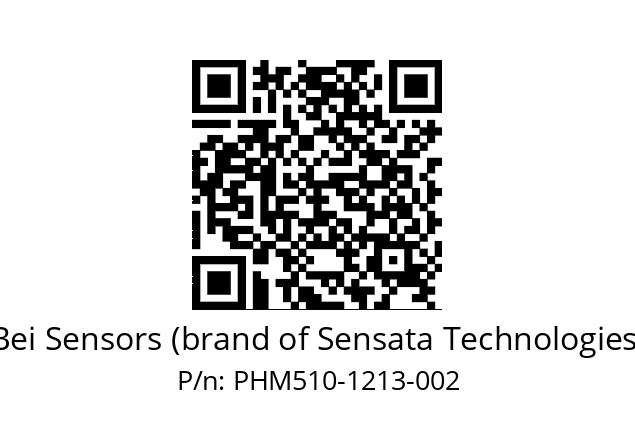  PHM5_10//PSSG//12B13D5//S6R// Bei Sensors (brand of Sensata Technologies) PHM510-1213-002