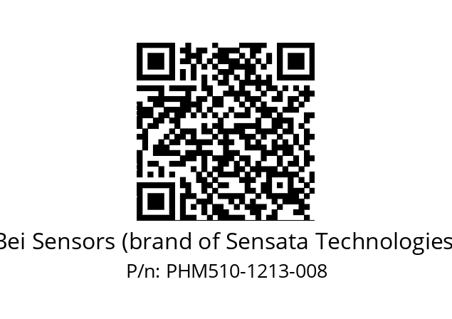  PHM5_10//5S6G//12B13//S3A010// Bei Sensors (brand of Sensata Technologies) PHM510-1213-008