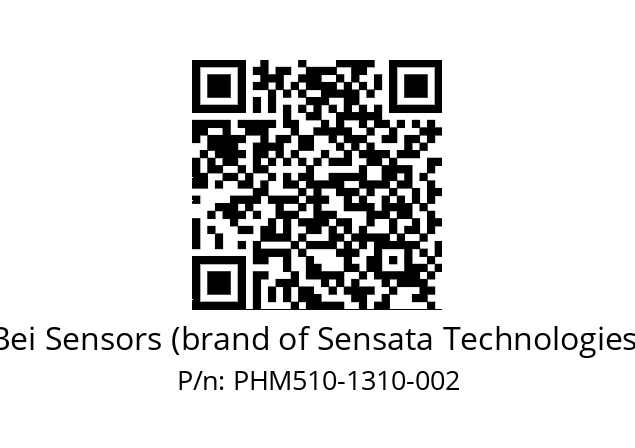  PHM5_10//PSSG//13B10D4//S6R// Bei Sensors (brand of Sensata Technologies) PHM510-1310-002