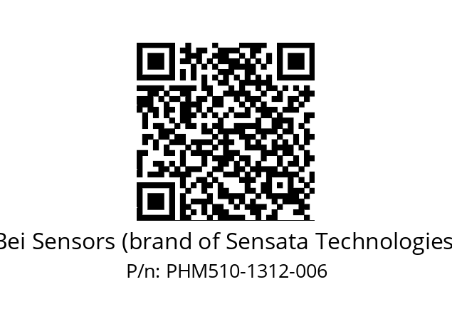  PHM5_10//PSSG//13B12D5//S5R020// Bei Sensors (brand of Sensata Technologies) PHM510-1312-006