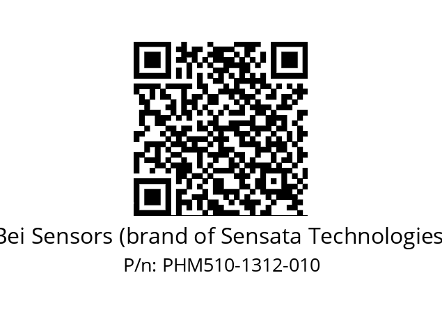  PHM5_10//PSSG//13B12D5//S6A// Bei Sensors (brand of Sensata Technologies) PHM510-1312-010