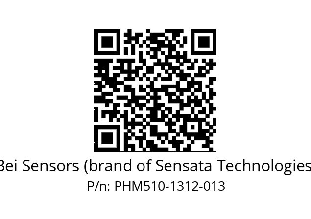  PHM5_10//PPXG//13B12D5//P6Z// Bei Sensors (brand of Sensata Technologies) PHM510-1312-013