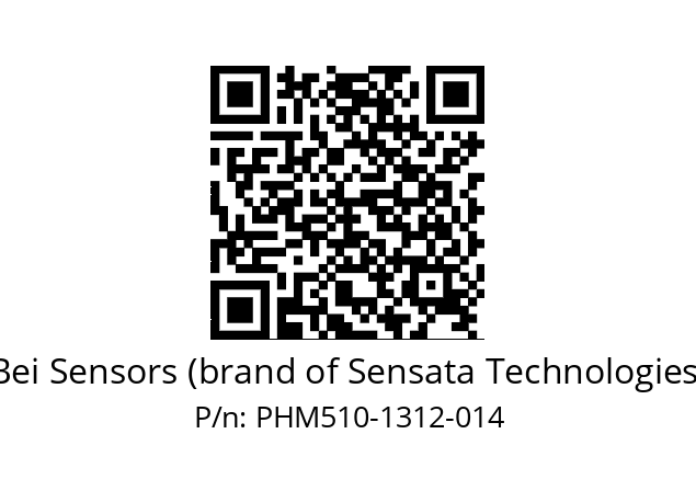  PHM5_10//PSSG//13B12D5//S8R//--03-- Bei Sensors (brand of Sensata Technologies) PHM510-1312-014