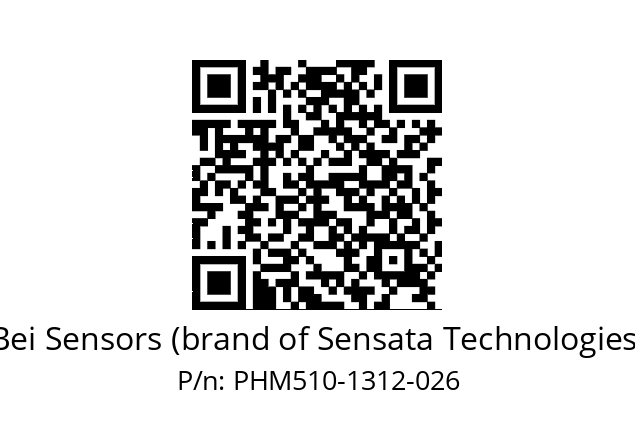  PHM5_10//PSSG//13B12D5//SFR// Bei Sensors (brand of Sensata Technologies) PHM510-1312-026