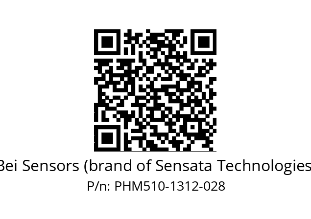  PHM5_10//PPXG//13B12D5//P6A// Bei Sensors (brand of Sensata Technologies) PHM510-1312-028