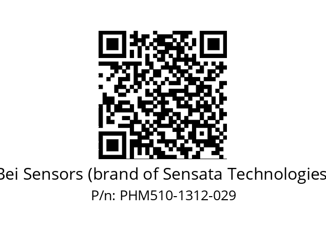  PHM5_10//PPXG//13B12D5//P5R020// Bei Sensors (brand of Sensata Technologies) PHM510-1312-029