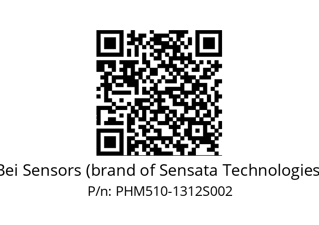  PHM5S10//PSSG/08/13B12D5//S6R// Bei Sensors (brand of Sensata Technologies) PHM510-1312S002