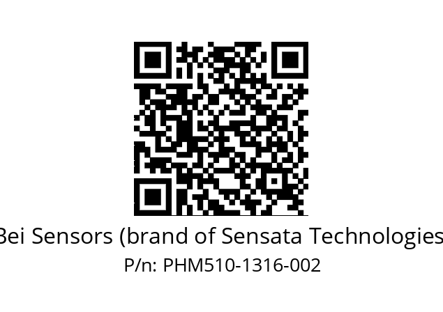  PHM5_10//PBBB//13B16//BBR010// Bei Sensors (brand of Sensata Technologies) PHM510-1316-002