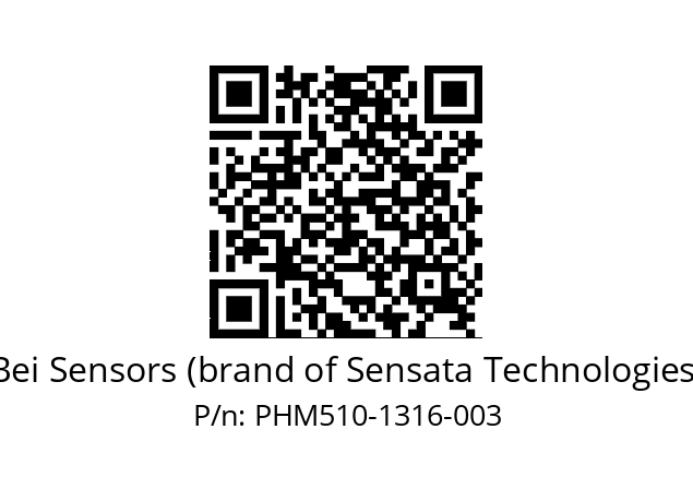  PHM5_10//PBBB//13B16//BBR002// Bei Sensors (brand of Sensata Technologies) PHM510-1316-003