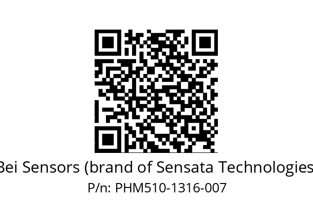  PHM5_10//PBGB//13B16//BHR// Bei Sensors (brand of Sensata Technologies) PHM510-1316-007