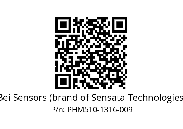  PHM5_10//PBBB//13B16//B8R003// Bei Sensors (brand of Sensata Technologies) PHM510-1316-009