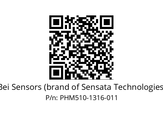  PHM5_10//PBBB//13B16//BBA020//--49-- Bei Sensors (brand of Sensata Technologies) PHM510-1316-011