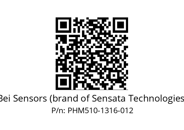  PHM5_10//PBBB//13B16//B2R020// Bei Sensors (brand of Sensata Technologies) PHM510-1316-012