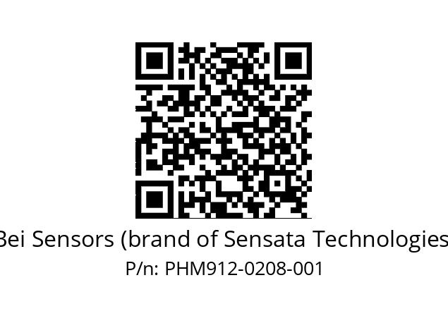  PHM9_12//592G//02B08//S9Z020// Bei Sensors (brand of Sensata Technologies) PHM912-0208-001