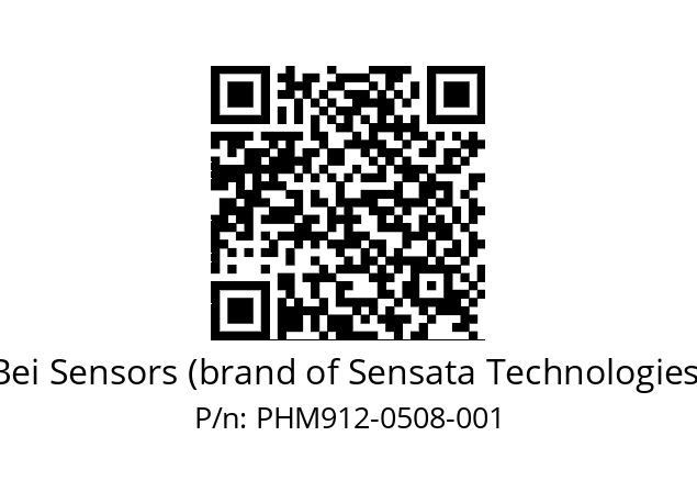  PHM9_12//592G//05B08//S9Z020// Bei Sensors (brand of Sensata Technologies) PHM912-0508-001