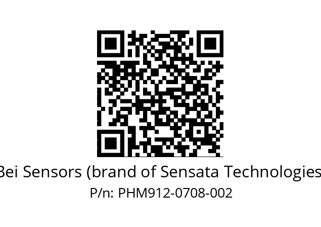  PHM9_12//592G//07B08//S9Z050// Bei Sensors (brand of Sensata Technologies) PHM912-0708-002