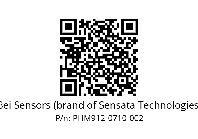  PHM9_12//5S6G//07B10//S3R020// Bei Sensors (brand of Sensata Technologies) PHM912-0710-002