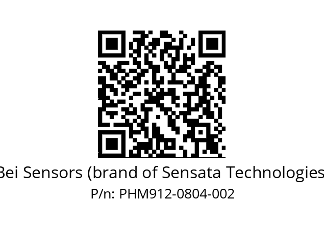  PHM9_12//5S6G//08B04//S3R010// Bei Sensors (brand of Sensata Technologies) PHM912-0804-002