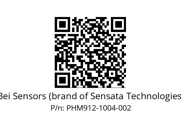  PHM9_12//592B//10B04//S9Z020// Bei Sensors (brand of Sensata Technologies) PHM912-1004-002