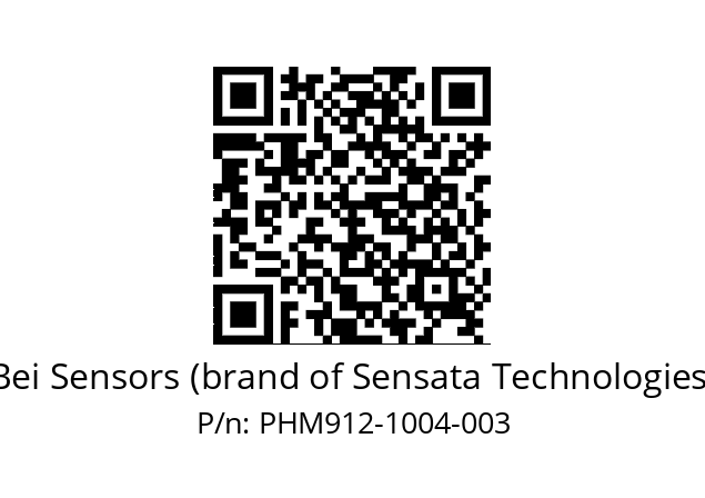  PHM9_12//592G//10B04//S9Z020// Bei Sensors (brand of Sensata Technologies) PHM912-1004-003