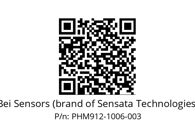  PHM9_12//591B//10B06//SHZ020// Bei Sensors (brand of Sensata Technologies) PHM912-1006-003