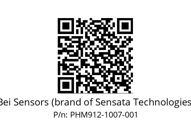  PHM9_12//592G//10B07//S9Z020// Bei Sensors (brand of Sensata Technologies) PHM912-1007-001