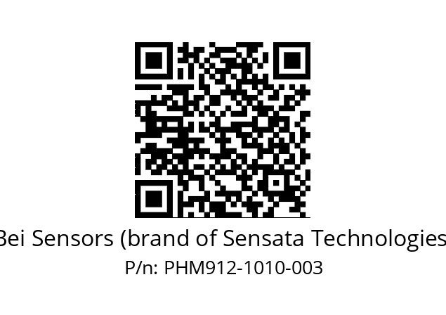  PHM9_12//592G//10B10//S9Z100// Bei Sensors (brand of Sensata Technologies) PHM912-1010-003