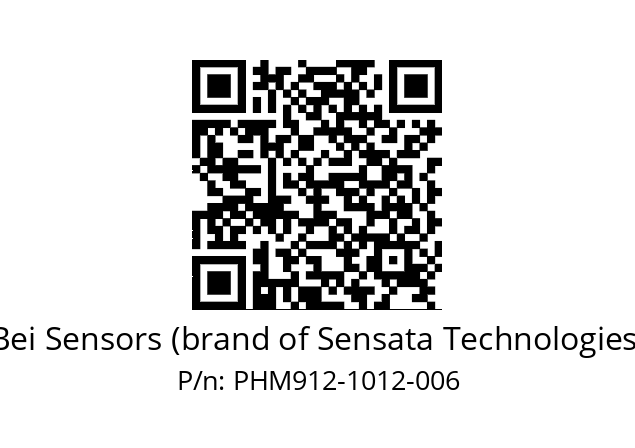  PHM9_12//590R//10B12//S9Z020// Bei Sensors (brand of Sensata Technologies) PHM912-1012-006