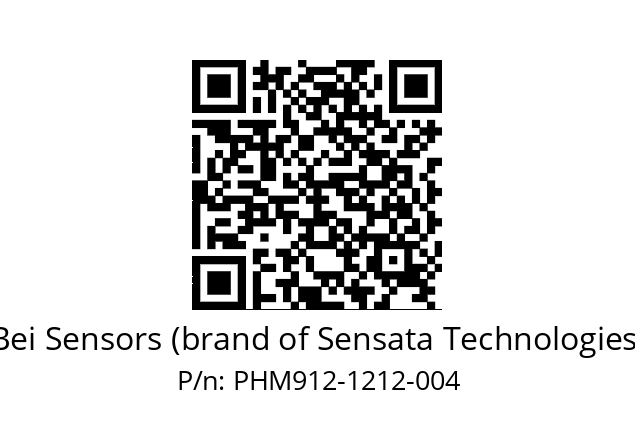  PHM9_12//PSPG//12B12D4//S6R// Bei Sensors (brand of Sensata Technologies) PHM912-1212-004