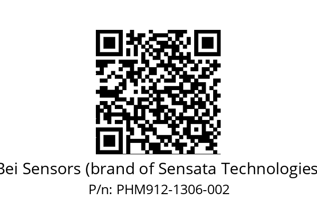  PHM9_12//PSSG//13B06D5//S5R020// Bei Sensors (brand of Sensata Technologies) PHM912-1306-002