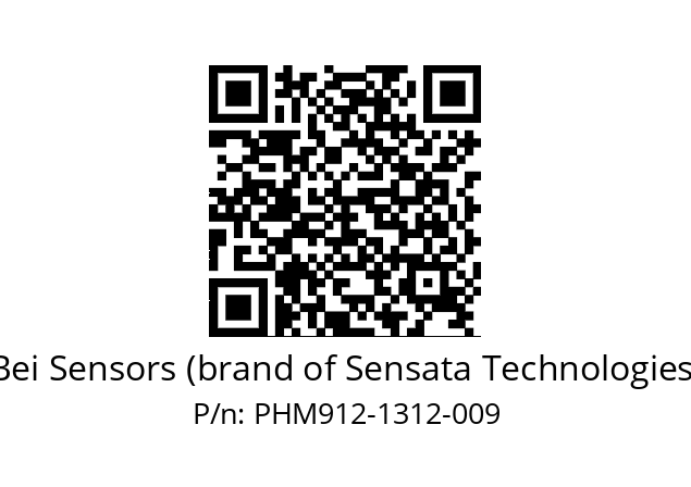  PHM9_12//PSSB//13B12D5//S5R050// Bei Sensors (brand of Sensata Technologies) PHM912-1312-009