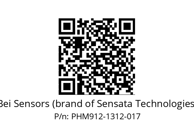  PHM9_12//PSSB//13B12D5//S5R020// Bei Sensors (brand of Sensata Technologies) PHM912-1312-017