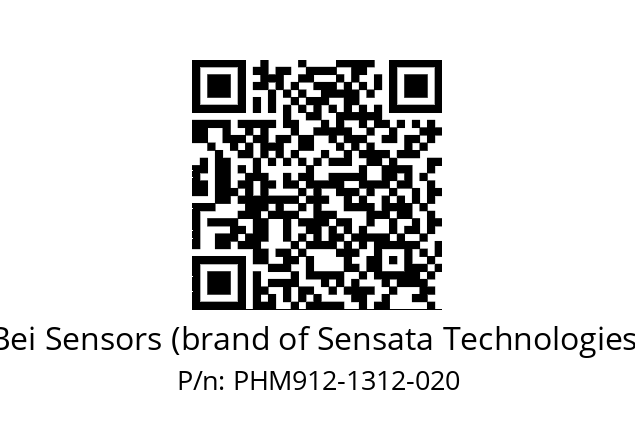  PHM9_12//PSSG//13B12D5//S5A020// Bei Sensors (brand of Sensata Technologies) PHM912-1312-020