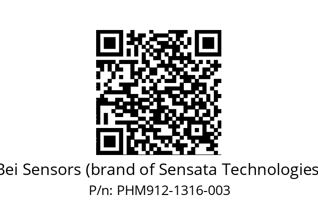  PHM9_12//PBBB//13B16//BBR010// Bei Sensors (brand of Sensata Technologies) PHM912-1316-003