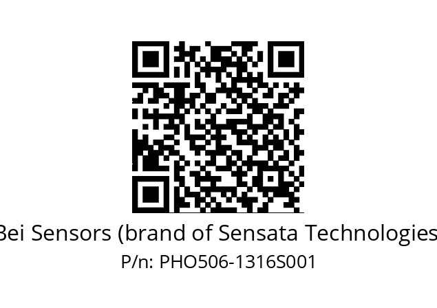  PHO5S06//PBBB/0F/13B16//00R//D0--9J Bei Sensors (brand of Sensata Technologies) PHO506-1316S001