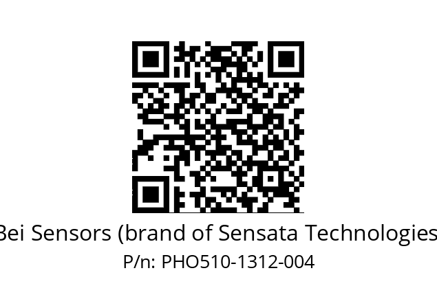  PHO5_10//PSSG//13B12D5//S6R//D0---- Bei Sensors (brand of Sensata Technologies) PHO510-1312-004