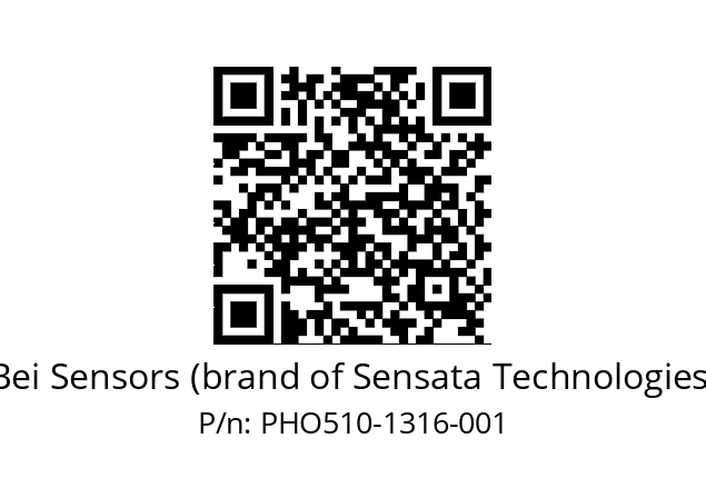  PHO5_10//PBBB//13B16//B7R//D0DD-- Bei Sensors (brand of Sensata Technologies) PHO510-1316-001