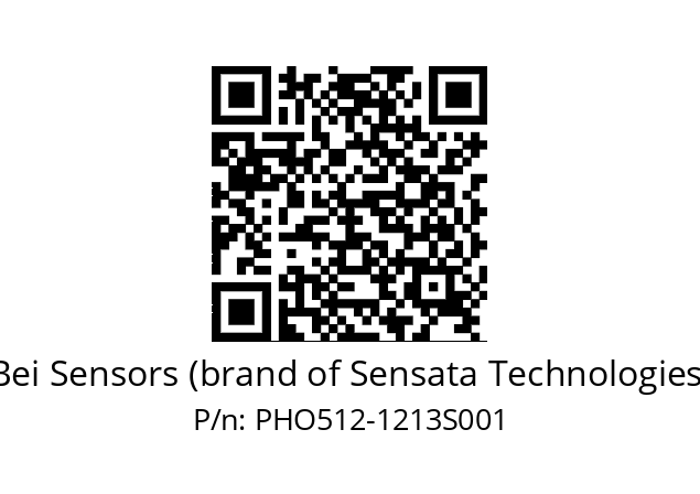  PHO5S12//PSSG/0F/12B13D5//SDR//D0DD-- Bei Sensors (brand of Sensata Technologies) PHO512-1213S001