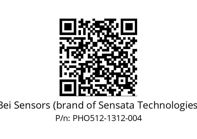  PHO5_12//PSSB//13B12D5//S5R020//D0---- Bei Sensors (brand of Sensata Technologies) PHO512-1312-004