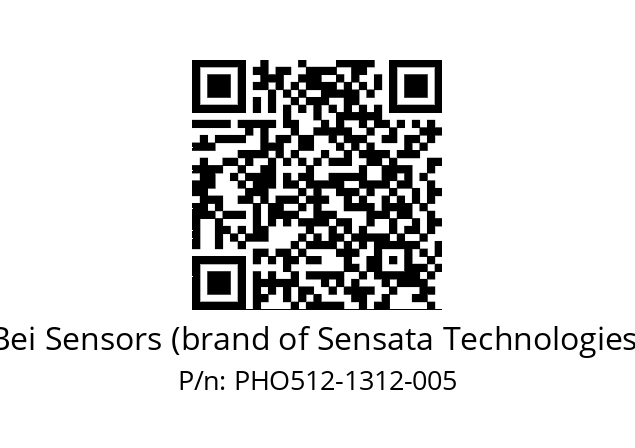  PHO5_12//PSSG//13B12D5//S5R050//D0---- Bei Sensors (brand of Sensata Technologies) PHO512-1312-005