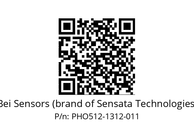  PHO5_12//PSSG//13B12D5//S5R020//D0DD-- Bei Sensors (brand of Sensata Technologies) PHO512-1312-011