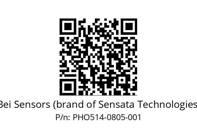  PHO5_14//PSSG//08B05D4//S6R// Bei Sensors (brand of Sensata Technologies) PHO514-0805-001