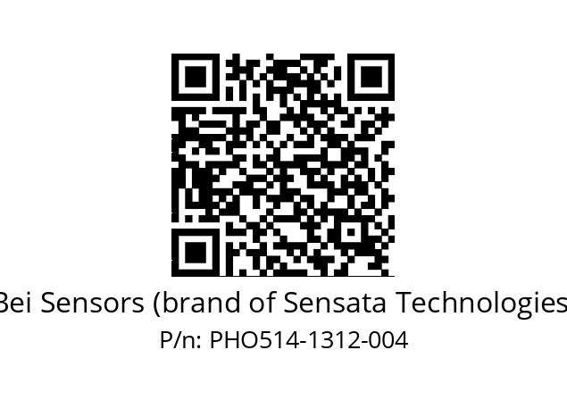  PHO5_14//PSSB//13B12D5//T6R//--DD-- Bei Sensors (brand of Sensata Technologies) PHO514-1312-004