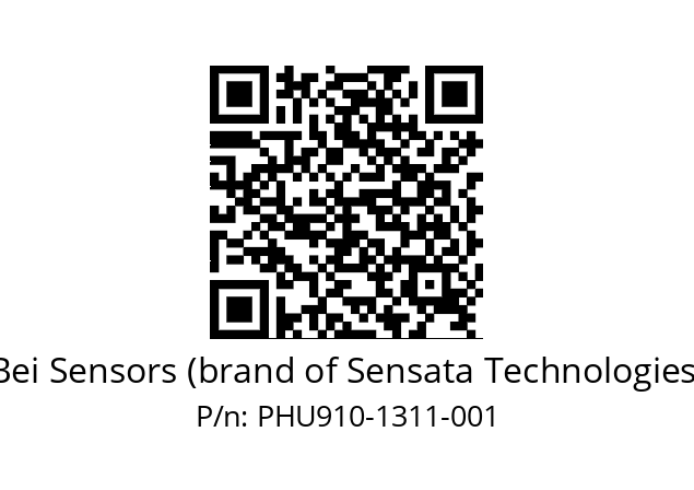  PHU9_10//PSSG//13B11D4//S6R//U0---- Bei Sensors (brand of Sensata Technologies) PHU910-1311-001