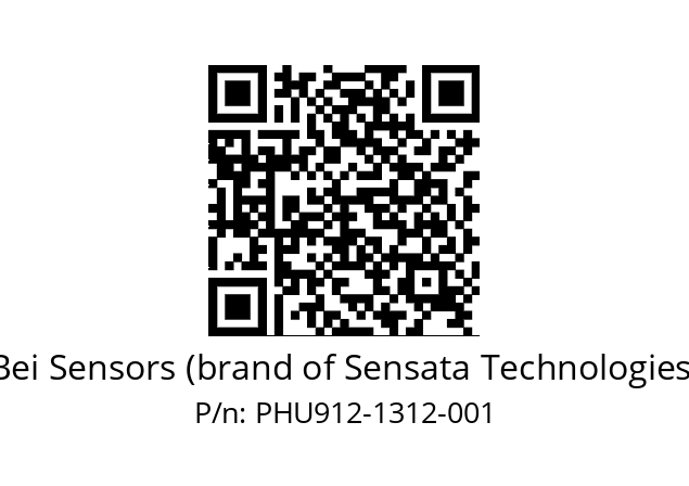  PHU9_12//PSSB//13B12D5//S5R020//U0DA-- Bei Sensors (brand of Sensata Technologies) PHU912-1312-001