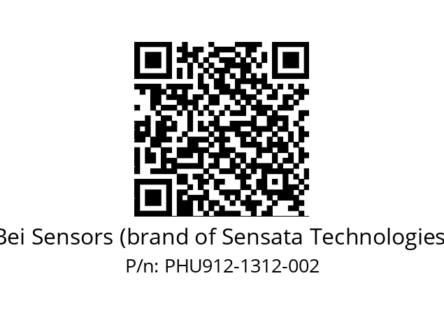  PHU9_12//PSSG//13B12D5//S6R//U0---- Bei Sensors (brand of Sensata Technologies) PHU912-1312-002